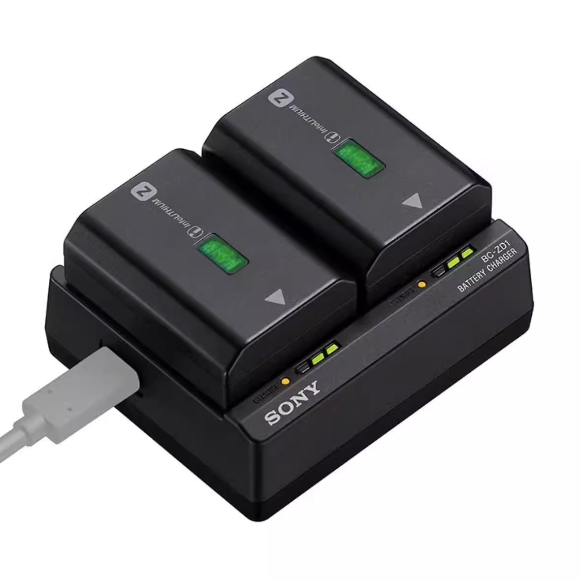 索尼 BC-ZD1双槽电池充电器NP-FZ100 A9R3/7R5 A7M4 ZVE10M2 A7C2 - 图2