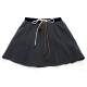 Niche design drawstring color matching double waist rope pleated skirt high waist anti-exposure A-line skirt sports style suit short skirt