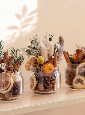 干花香薰摆件高级感桌面摆件