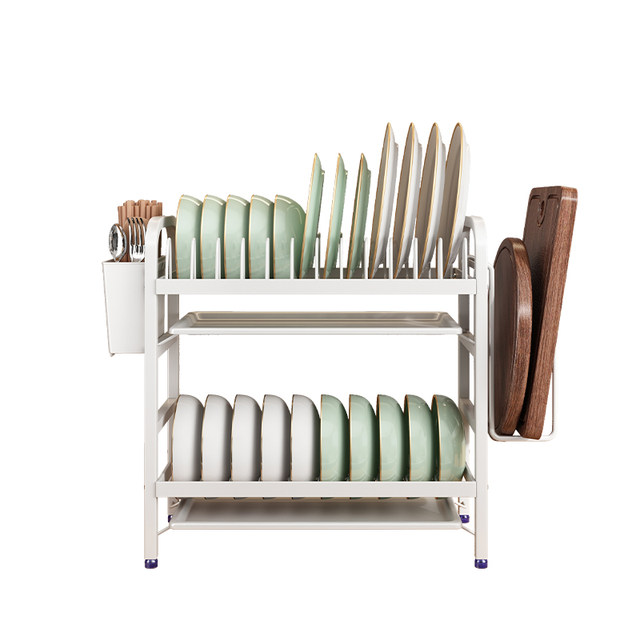Kitchen bowl rack drain rack cabinet storage rack household countertop multi-function bowl plate bowl plate chopsticks storage rack box