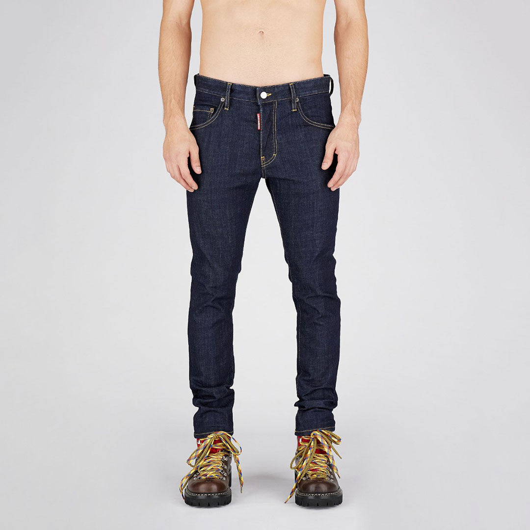 Dsquared2 D2次方 男士修身原色时尚长裤牛仔裤 S74LB1198 S30664 - 图0