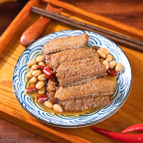 林家铺子带鱼罐头110g*6香辣鱼下饭鱼肉五香熟海鲜罐头营养即食 - 图0