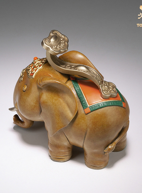 铜师傅乔迁新居礼物铜大象摆件