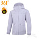 Hooded windbreaker three-in-one fleece lining jacket 361 women