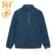 Stand collar short down jacket 361 warm zipper for men