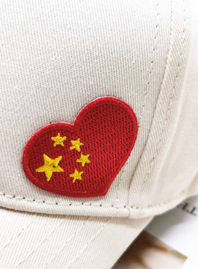 新款男女刺绣可调大头围棒球帽