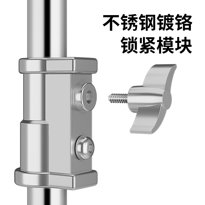 重型摄影影视摇臂横臂顶灯架不绣钢材质专业拍摄视频摄影棚摄影灯 - 图2