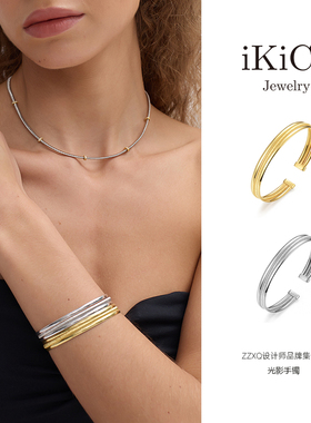 iKiCo Jewelry光影系列交织手镯女意大利弦线工艺个性高级感小众