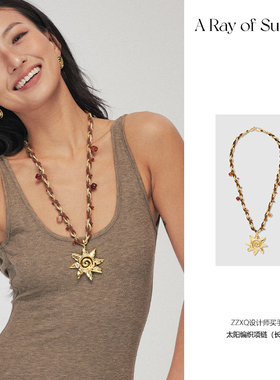 A Ray of Sunlight25秋冬埃及系列循环太阳编织项链可伸缩可拆卸