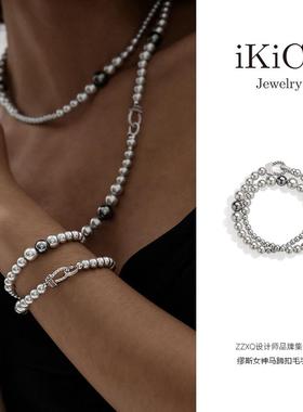 iKiCo缪斯女神系列马蹄扣珍珠手链项链毛衣链一款多戴24秋冬新款