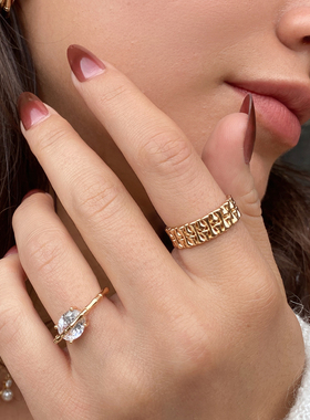 ZZXQ买手店LHWindsor温莎珠宝原创设计竹篱戒指简约设计感百搭