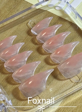 超短龙甲猫爪可爱腮红立体兽甲短款亚文化y2k辣妹cos纯手工穿戴甲