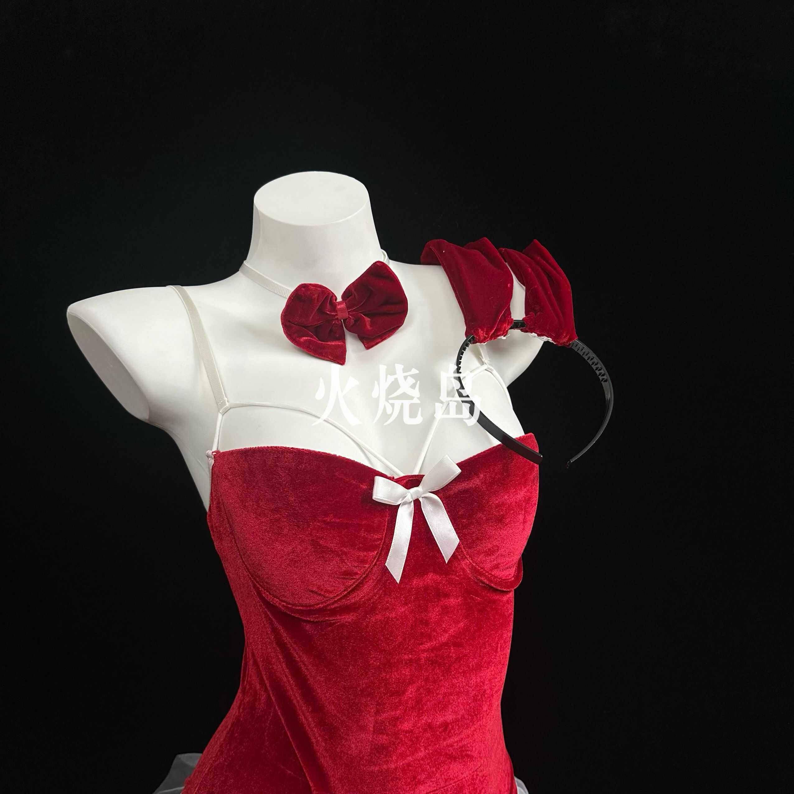 火烧岛 性感内衣俏皮丝绒圣诞兔女郎纯欲连体套装,淘宝优惠券,粉丝福利购,淘宝优惠卷