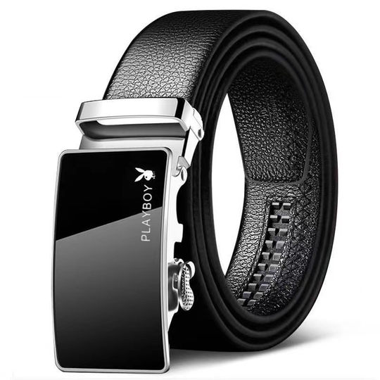 花花公子皮带男2023新款真皮自动扣休闲百搭裤腰带韩版年轻人腰带