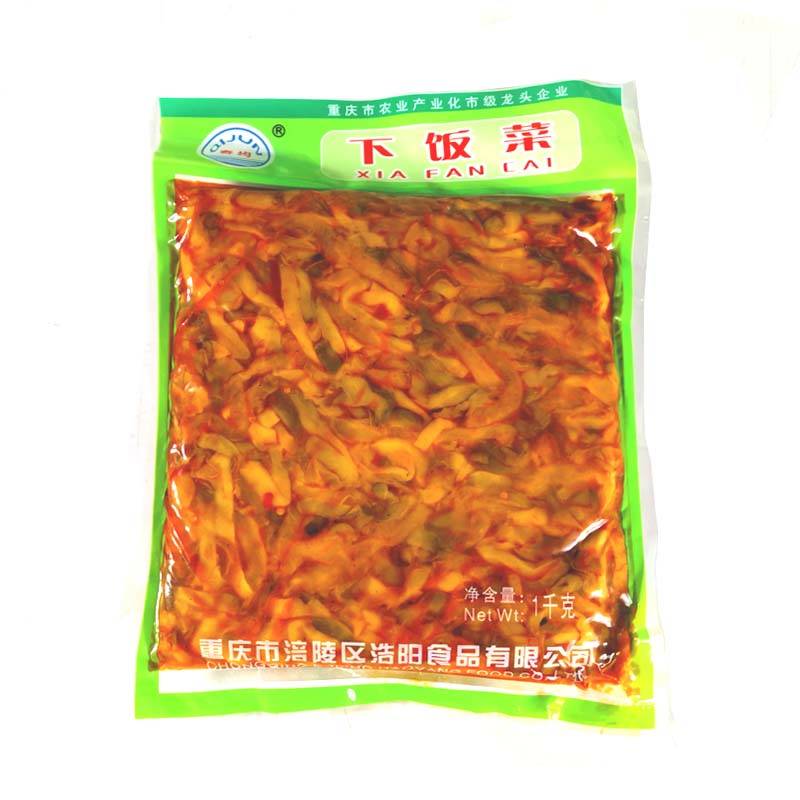 涪陵榨菜下饭菜2斤4斤特产风味香辣酱腌菜去皮榨菜丝开胃菜泡菜-图3