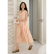 Swing collar double hem vest dress