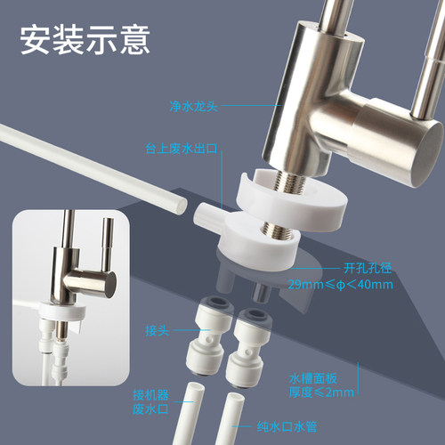 净水器废水回收器收集器RO纯水机家用净水机浓水收集节水器装置 - 图0