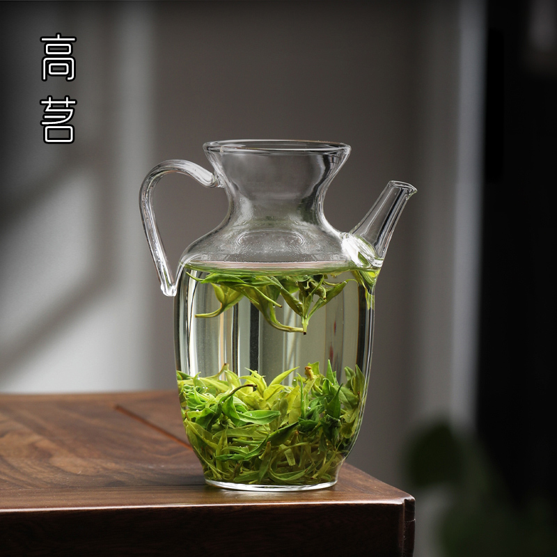 仿宋泡茶公道杯玻璃茶漏一体绿茶专用执壶茶具分茶器公杯茶滤茶壶