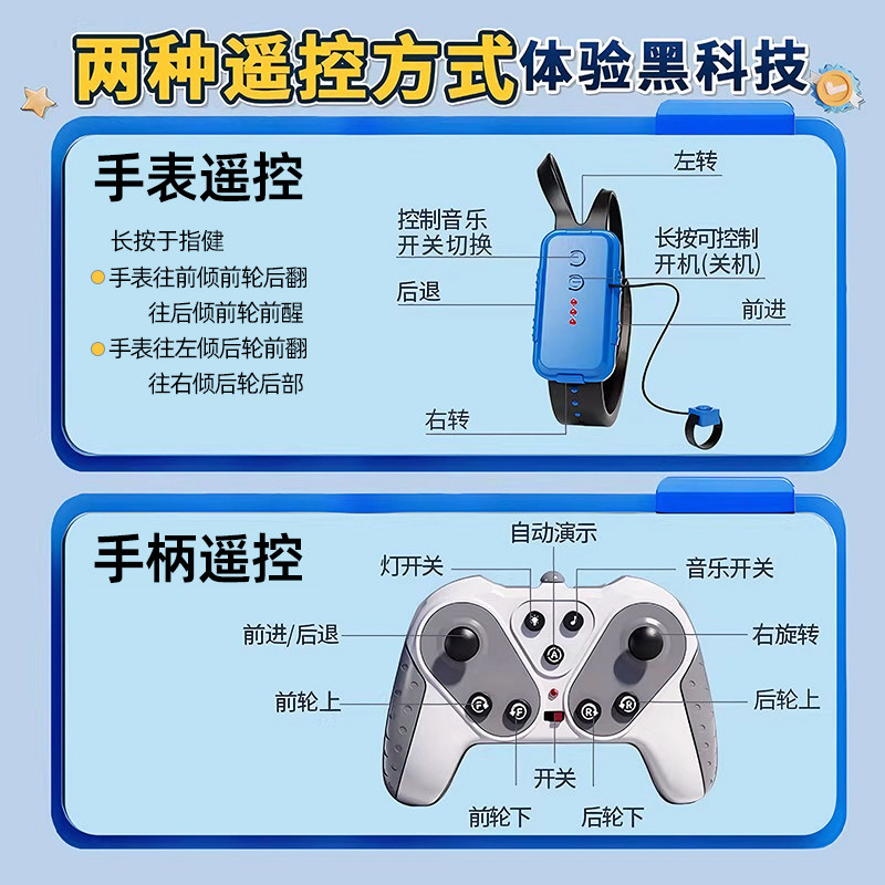 德国机器狗电动遥控车玩具儿童汽车八轮手势感应男孩礼物智能生日,淘宝优惠券,粉丝福利购,淘宝优惠卷