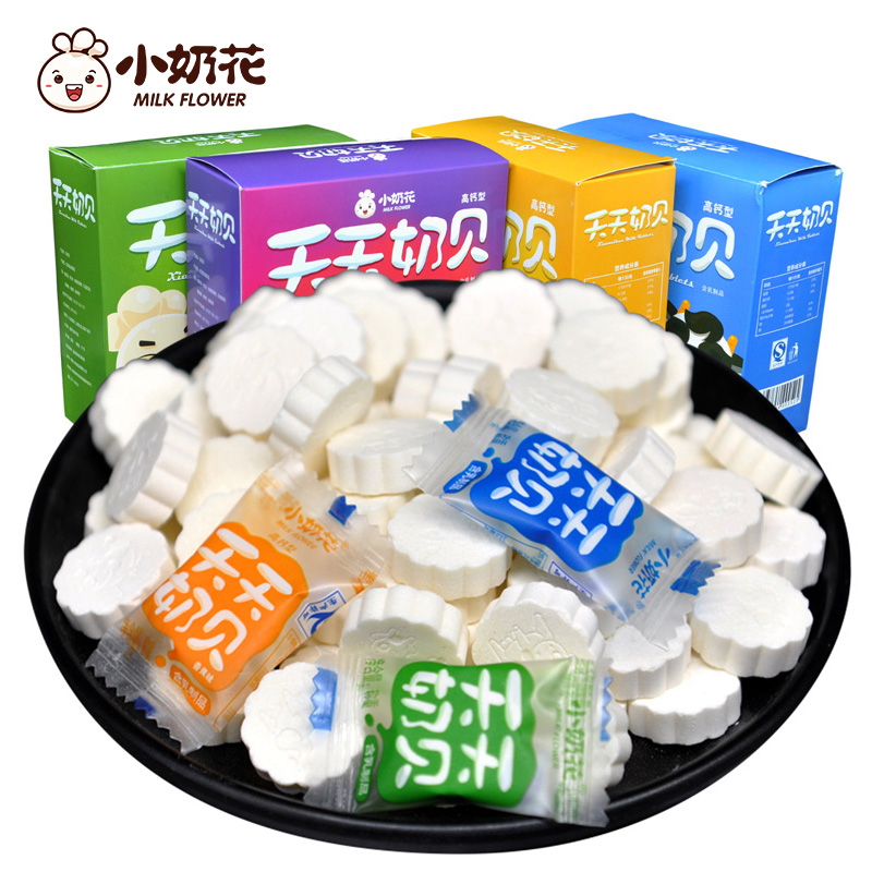 小奶花旗舰店小奶花 奶片内蒙古奶酪干吃高钙牛奶片草原奶贝 儿童零食健康0