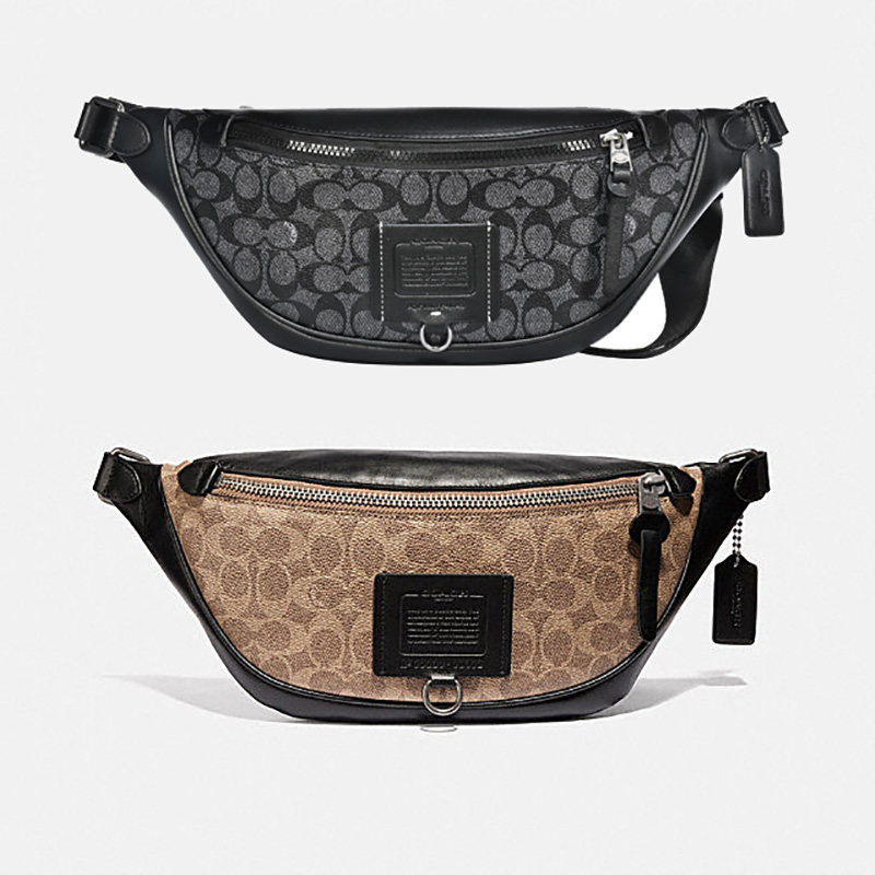 coach男士手拿包黑标大pvc腰包 EUROSPIN海外男士包袋