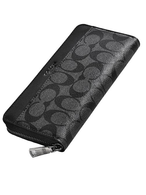 coach /蔻驰拉链长款男士卡包钱包 EUROSPIN海外钱包