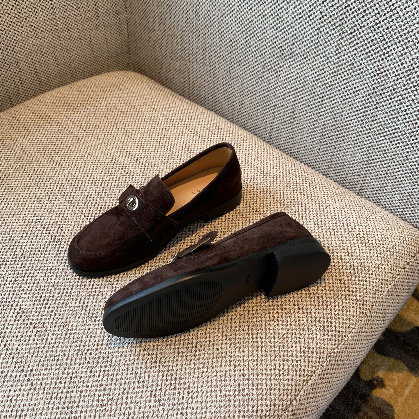 【TFM】乐福鞋女2CM平底百搭英伦风复古磨砂牛皮舒适豆豆鞋女单鞋,淘宝优惠券,粉丝福利购,淘宝优惠卷