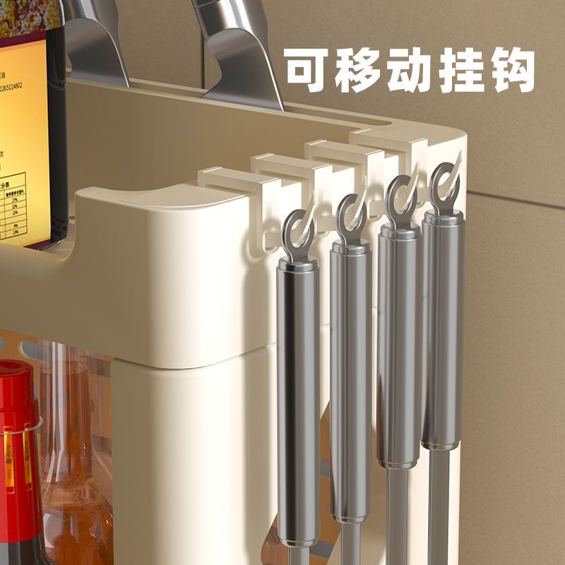 厨房调料置物架酱油醋瓶收纳架子筷笼刀架菜板台面多功能收纳神器