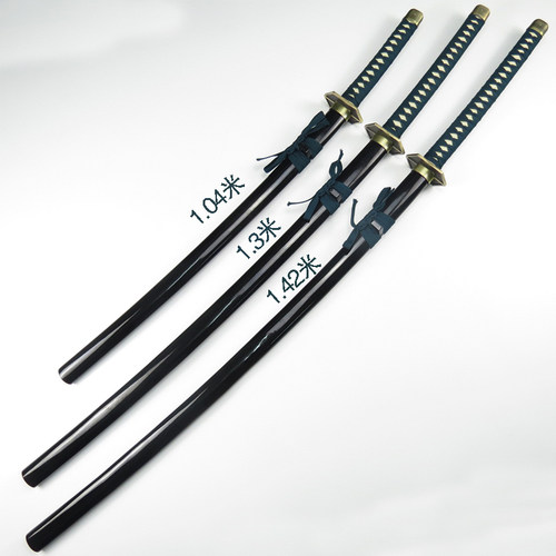 cos动漫道具武器斩魂刀蓝染 镜花水月 动漫斩魄刀木质未开刃 - 图1