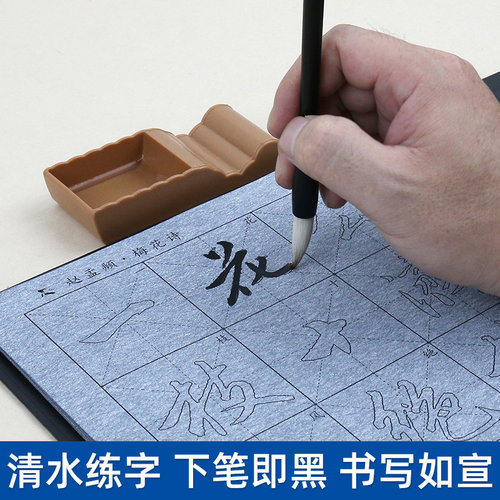 梅花诗帖赵孟頫行书水写本赤壁赋洛神赋毛笔临摹字帖初学者成人练字专用入门清水练书法赵孟俯高端水写布套装 - 图3