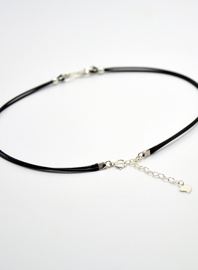 蜡皮绳8字无限爱s925女学生短款