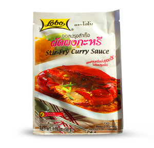 泰国进口LOBO咖喱蟹调味酱料螃蟹虾泰国油菜炒海鲜拌饭火锅50克式