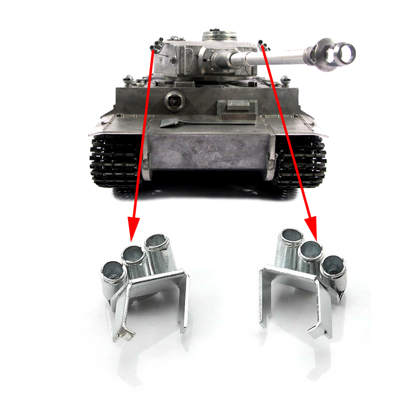 MATO1:16德国虎3818-1遥控坦克车模型升级配件全金属发烟器 - 图0