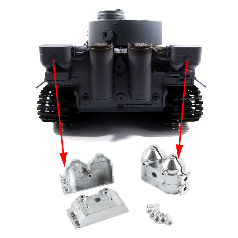 MATO1:16德国虎1恒龙3818遥控坦克车模型配件全金属空气滤清器 - 图0