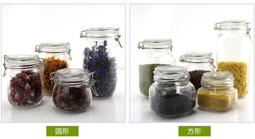 包邮1个玻璃罐罐泡柠檬蜂蜜玻璃密封茶叶罐储物奶粉瓶腌菜泡酒 - 图0