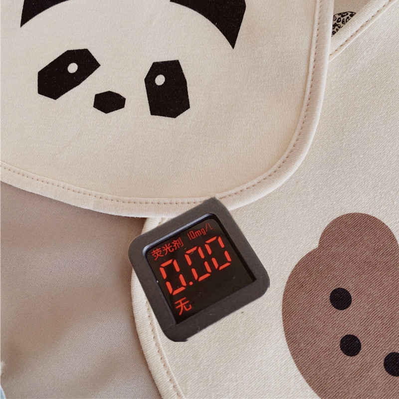 Cartoon panda bear saliva towel pure cotton bib