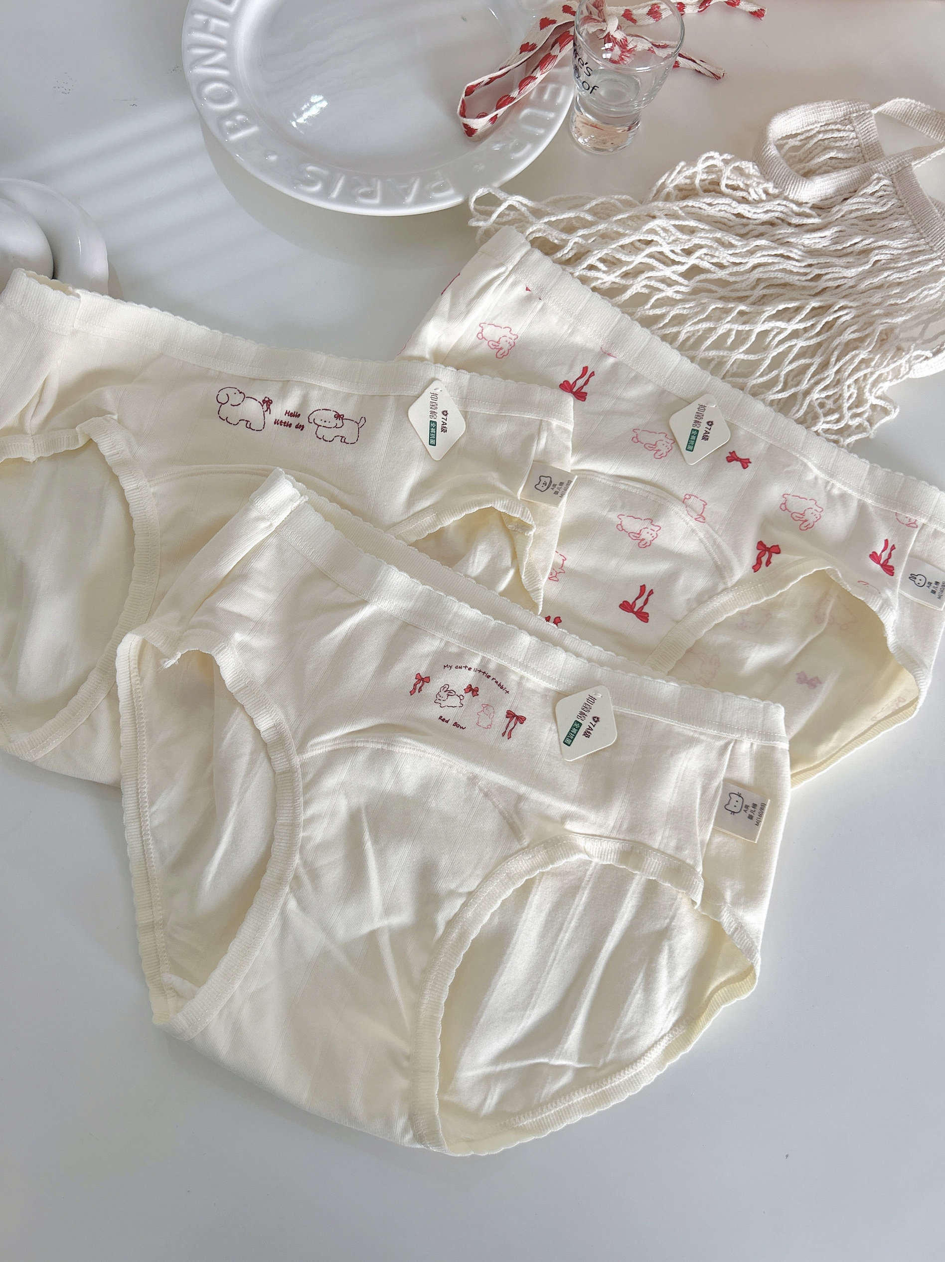 裆部加长！纯棉7A类纯棉全棉少女三角内裤中腰舒服透气薄甜美可爱,淘宝优惠券,粉丝福利购,淘宝优惠卷