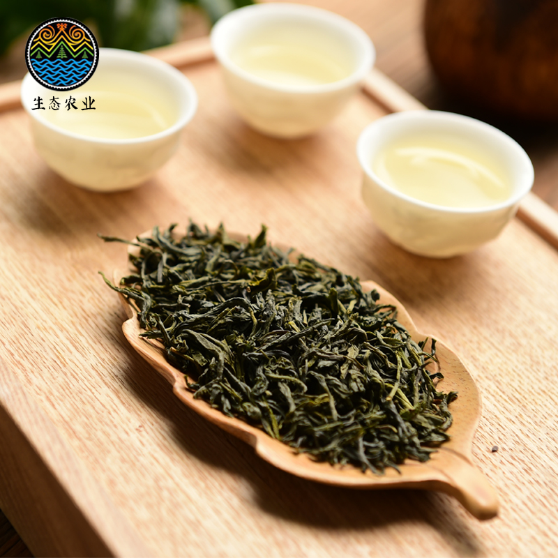 海南特产 白沙陨石坑绿茶250g春茶芯 炒青茶叶 - 图1