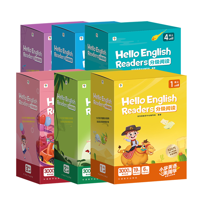 学而思剑桥英语分级阅读Hello English Readers一二三四五六级上册下册剑桥英语专项读物一二欧标AB国际KETPET考级课外英文原版书 - 图1