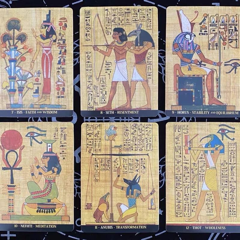 有中文翻译 埃及众神神谕卡Egyptian Gods Oracle Cards卡牌桌游 - 图2