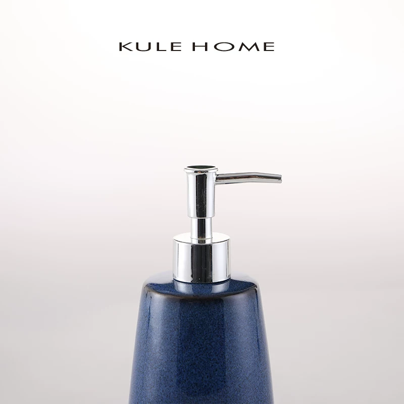 Керамическая бутылка для лосьона Kule Home, пресс-бандаж для ванны, креативная, простая детергенция, разделённая бутылка унитаз