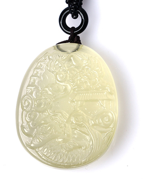 鱼跃龙门赴贵吉黄水晶吊坠项链学业考试上岸男女学生礼品