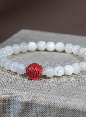 天然贝母手串文玩手串礼物