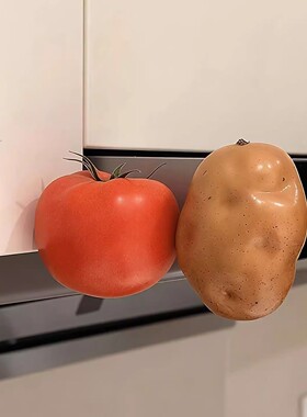 【新家的100个快递】可爱番茄冰箱贴仿真水果ins风立体3d个性创意