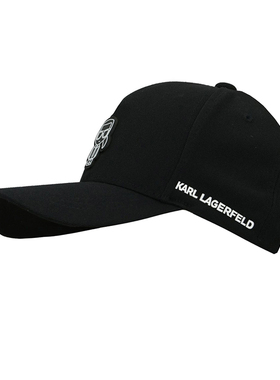 KARL LAGERFELD卡尔拉格斐男女同款黑色棒球帽鸭舌帽