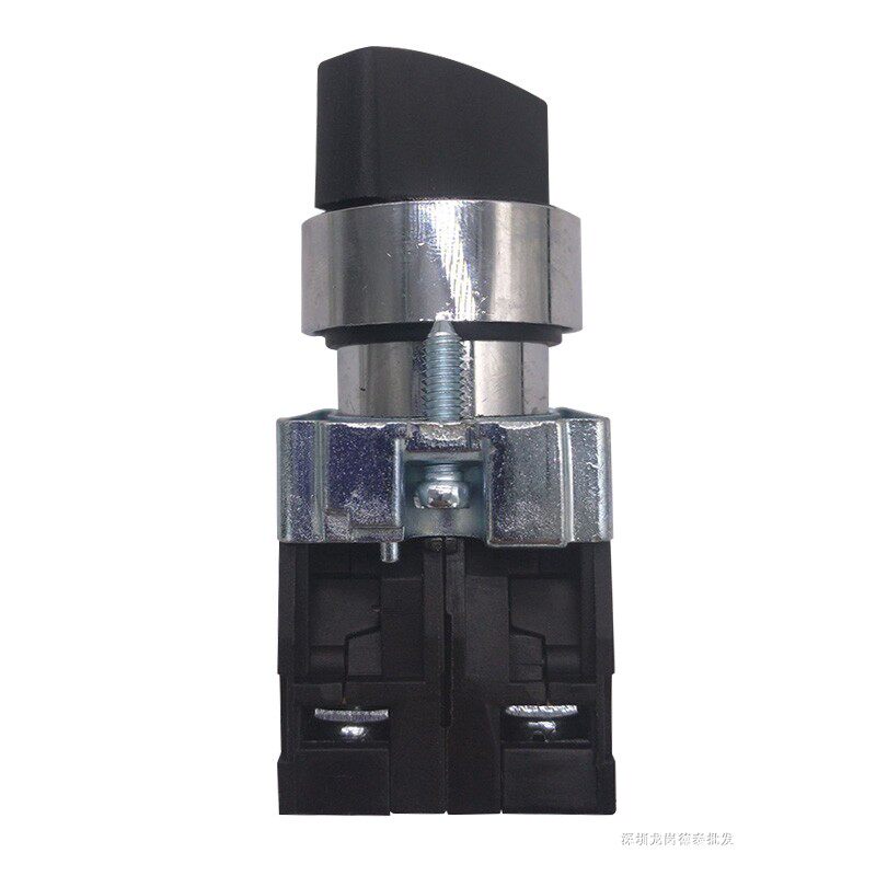 德力西按钮开关 LAY5-BD25金属型旋钮两挡旋钮触点一常开+一常闭_虎窝淘