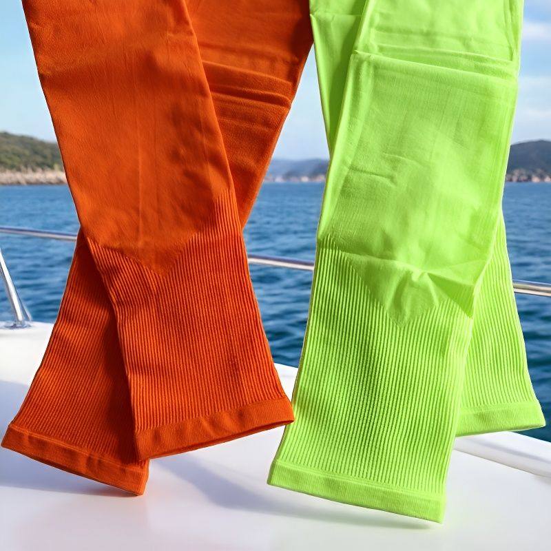 护臂男女通用防晒套袖橙绿彩色做操运动会表演出学生护袖遮阳手套,淘宝优惠券,粉丝福利购,淘宝优惠卷