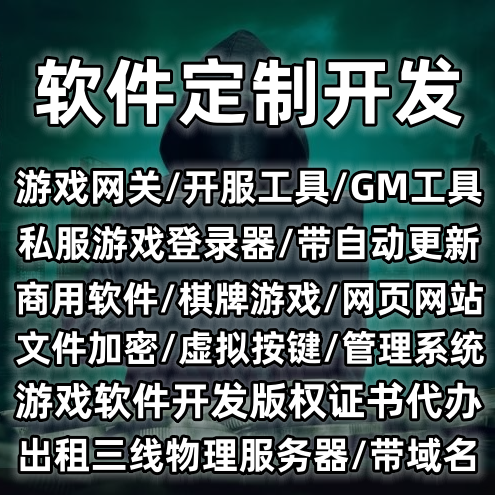 软件定制开发 登录器/游戏盒子/游戏网关/逆向破解/办公软件