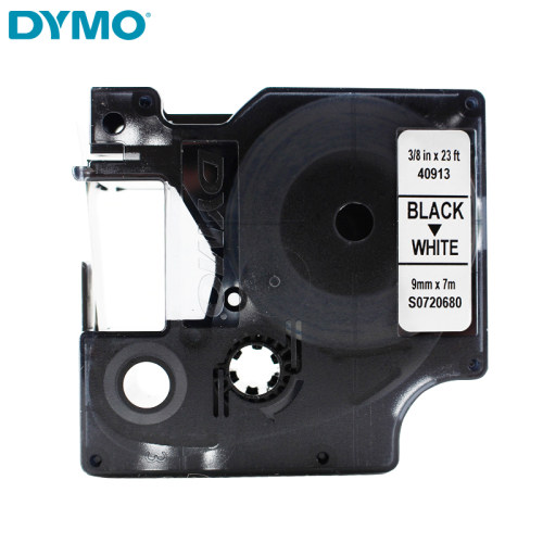 dymo达美标签机色带40913不干胶线缆标签纸9MM*7M白底黑字D1色带S0720680适用LM160 210D PnP PC 420P 360D - 图3