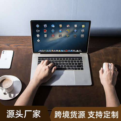 contacts family复古疯马皮鼠标垫大号舒适隔热耐脏办公电脑桌垫 - 图1